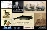 Building on Linnaeus: 260 Years of Taxonomic Annotation
