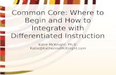 Common Core State Standards and Differentiated Instruction