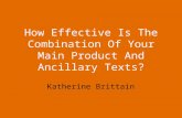 How effective is the combination of your main product and ancillary texts