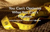 You can't optimize what you cannot measure - PHP UK