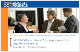 Top Five Reasons to Upgrade to SAP NetWeaver Portal 7.3