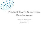 Product teams & software development