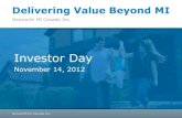 Genworth MI Canada Inc.  2012 Investor Day Presentation