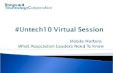 Untech10: Mobile Matters: What Association Leaders Need To Know