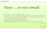 Your god is too small (TiS version)