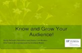 Know and grow your audience