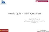 Music Quiz   Nsit Quiz Fest 2010