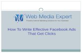 How to write effective Facebook ads that get clicks