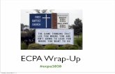 ECPA CEO Synposium Wrap-up