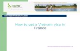 How to get a Vietnam visa in France ?
