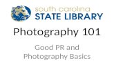 Photography 101 and PR Basics