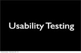 Usability Testing Materials
