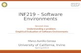 Empirical Software Engineering for Software Environments - University of California, Irvine