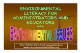 Environmental Literacy for Administrators and Educators - Environmental Issues