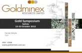 Gold Investment Symposium 2012 - Company Presentation - Goldminex Resources Limited