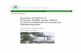 Audit of EPAs Fiscal 2005 and 2004 Consolidated Financial ...