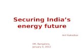 Securing india’s energy future
