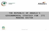 Republic of Angola: Governmental Strategy for its Mining Sector
