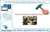 Remove Windows Stability Maximizer In Few Simple Automatic Steps