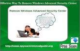 Get Rid Of Windows Advanced Security Center