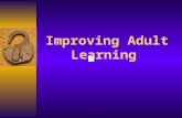 Improving Adult Learning