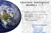 Geological wonders of the world