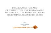 Ekiti State Solid Minerals Presentation