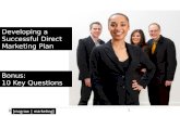 Developing a Successful Direct Marketing Plan