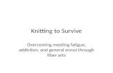 Knitting to survive