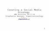WMA: Social Media Strategy workshop