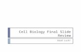 Review for Cell Bio Final - Slides