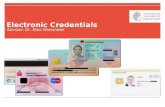 Electronic credentials