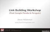 Link Building Workshop - SEO After Penguin & Panda