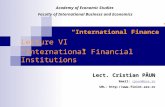 "International Finance" Lecture VI "International Financial ...