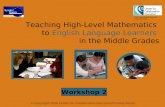 Mathematics for ELL Students Workshop 2 Presentation