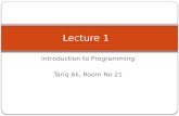 Programming fundamentals lecture 1 0f c