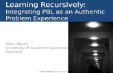 Learning Recursively: Integrating PBL as an authentic problem experience