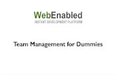 WebEnabled: Team management for Dummies