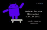 Android for Java Developers at OSCON 2010