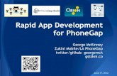 Rapid App Development for PhoneGap