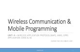 Unit 4 -Wireless communication & mobile programming