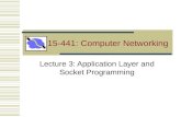 Application Layer and Socket Programming