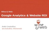 Wine & Web: Google Analytics & Website ROI