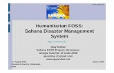 Humanitarian FOSS: Sahana Disaster Management System