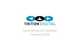 Triton Digital Social Media101 Webinar