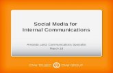 Social Media for Internal Communications