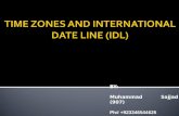 Time zones and international date line (idl