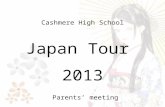 CHS Japan Tour 2013