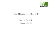 This History of the WI - Joanne's talk from January meeting