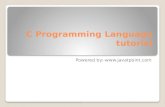 C Programming Language Tutorial for beginners - JavaTpoint
